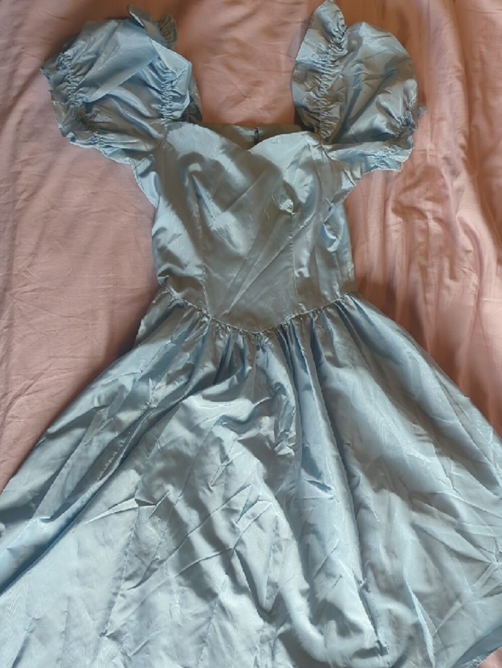 80's Baby Blue Prom Dress